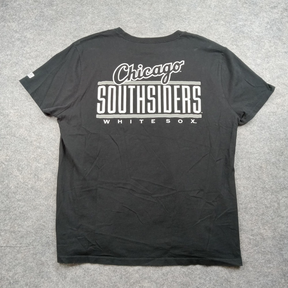 Chicago White Sox Shirt Mens XL Black MLB Baseball Southsiders Graphic Tee